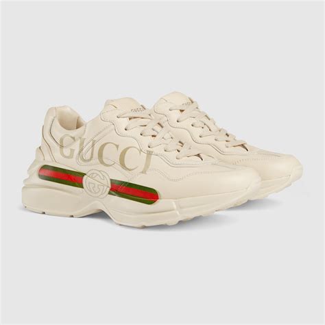 gucci python shoes price|gucci rhyton leather sneakers.